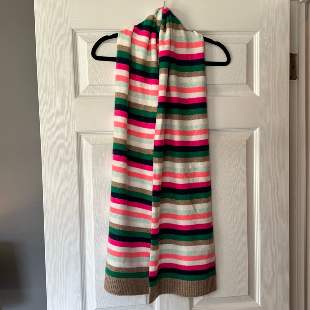 NWT J Crew Multicolor Striped Scarf